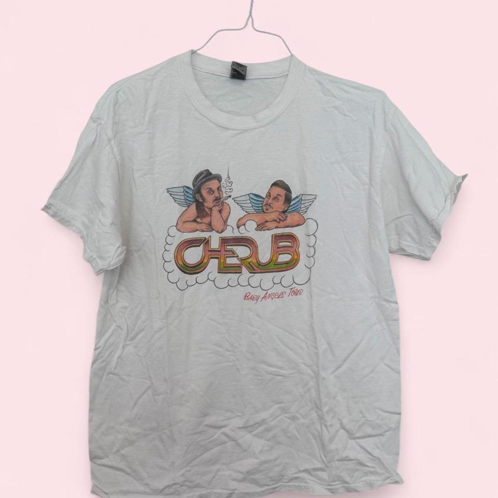 Vintage Cherub Baby Angels Tour Graphic Tee | White | Size L
